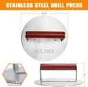 Thumbnail 5 de HULISEN 8.5-Inch Burger Press heavy-duty 2.5 lb grill press 🍔