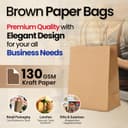 Thumbnail 5 de HURUC 50 Brown Kraft Paper Bags 25x31x12cm 🛍️
