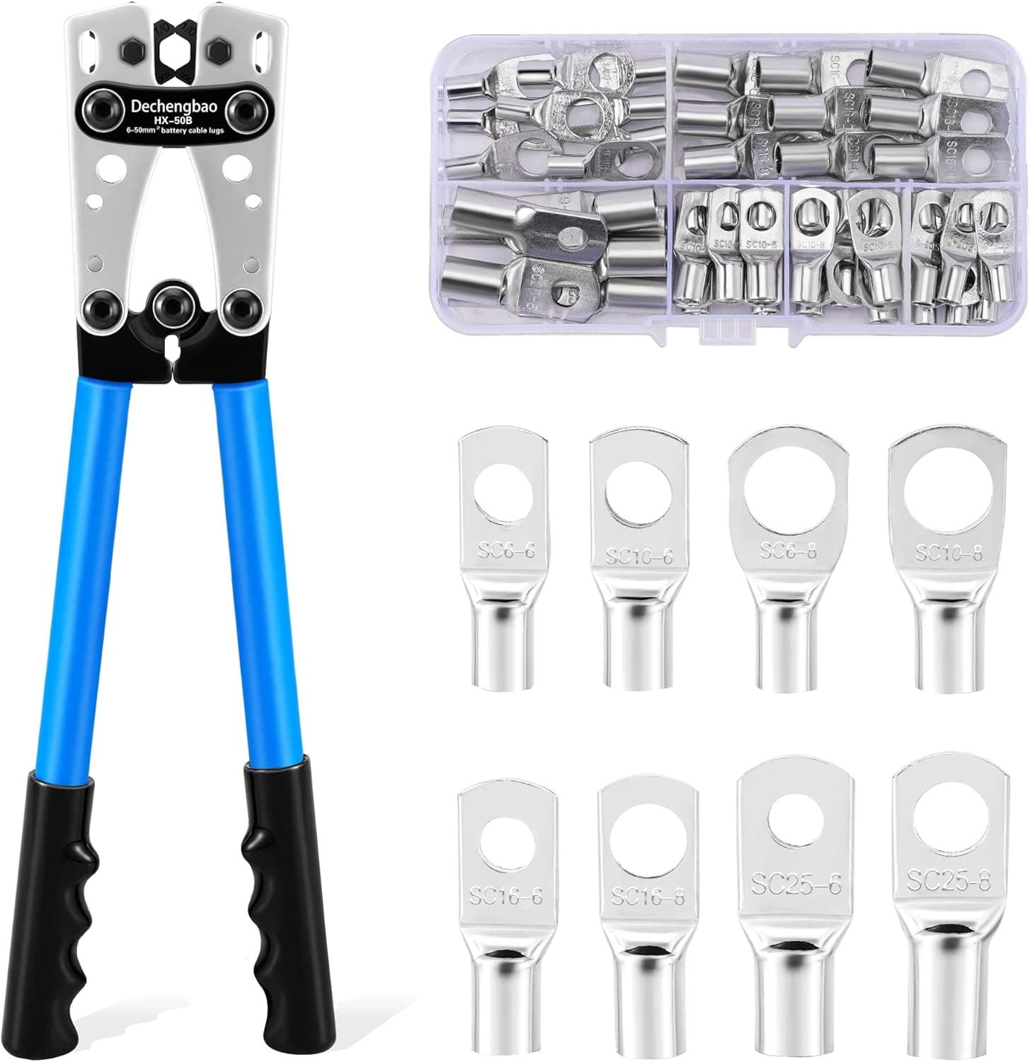 HX-50B Crimping Tool 6–50 mm² kit 🛠️