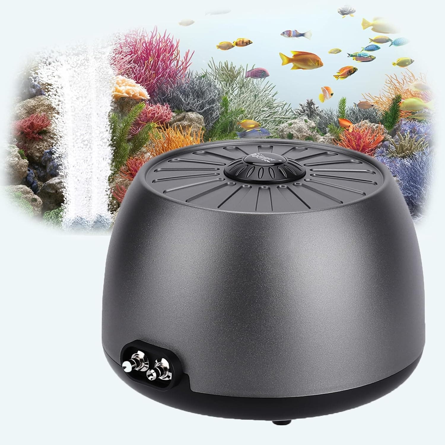 hygger Aquarium Air Pump Quiet 35 dB, 2-outlet air pump 🐟