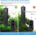 Thumbnail 2 de hygger Submersible Aquarium Heater 500W digital thermostat for 220–510 L fish tanks 📷