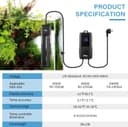 Thumbnail 4 de hygger Submersible Aquarium Heater 500W digital thermostat for 220–510 L fish tanks 📷