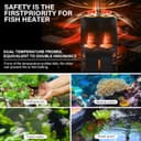 Thumbnail 6 de hygger Submersible Aquarium Heater 500W digital thermostat for 220–510 L fish tanks 📷