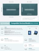 Thumbnail 5 de HYZUO 13.3–14 inch laptop sleeve with stand 💻