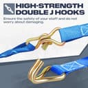 Thumbnail 2 de IAZZCO 4 Pack Ratchet Straps 6m x 25mm for trailers 🚚