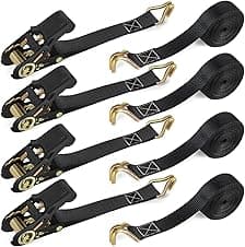 IAZZCO Ratchet Straps 6M x 25MM 4 Pack ⌚