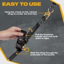 Thumbnail 4 de IAZZCO Ratchet Straps 6M x 25MM 4 Pack ⌚