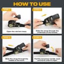 Thumbnail 5 de IAZZCO Ratchet Straps 6M x 25MM 4 Pack ⌚