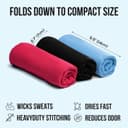 Thumbnail 2 de illusion Small Microfibre Gym Towel for Active Sports 40x80cm 🧼?
illusion Small Microfibre Gym Towel for Active Sports 40x80cm 🧼