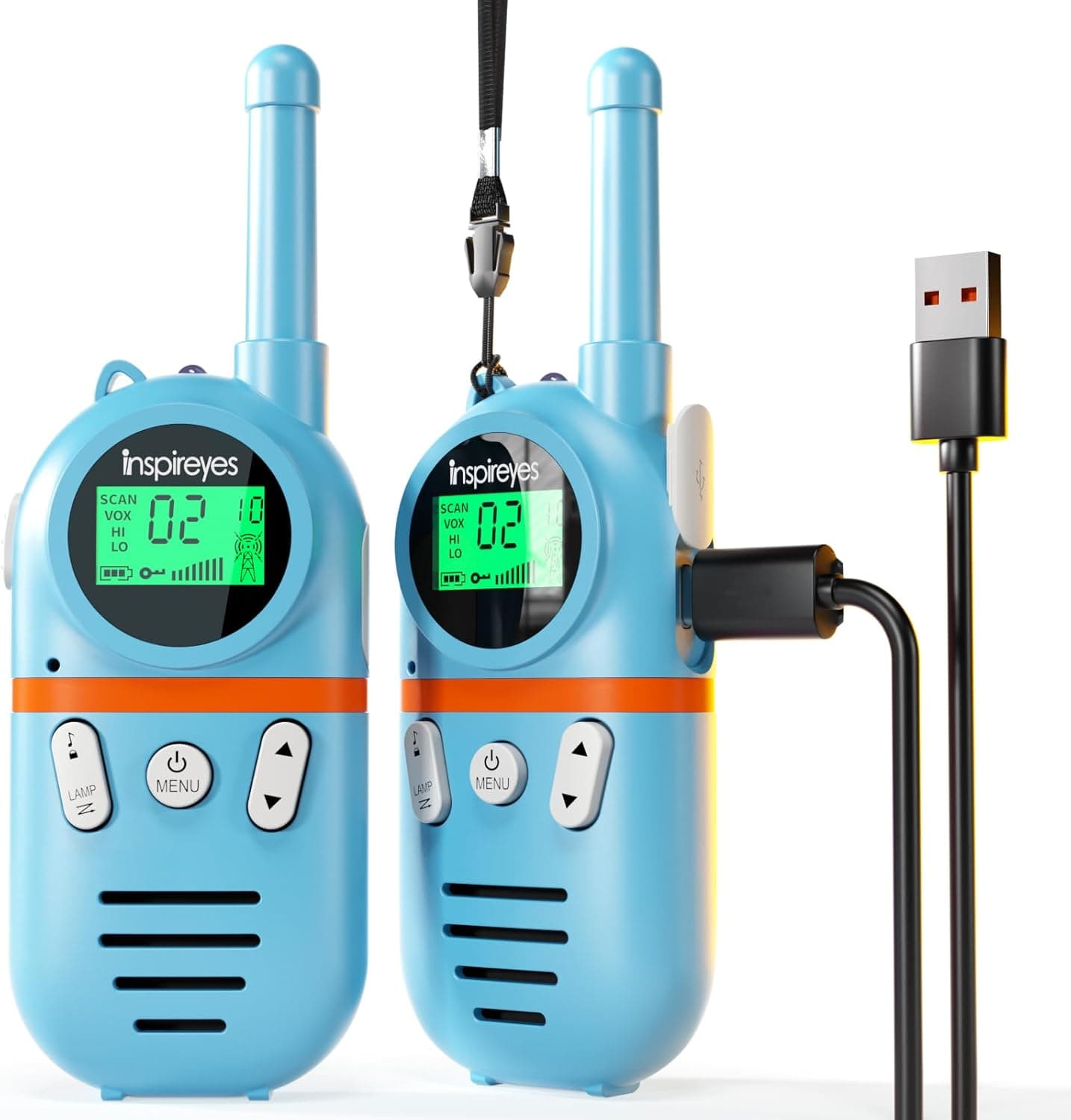 Inspireyes Walkie Talkies 2-pack for kids 📻