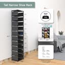 Thumbnail 2 de isightguard Narrow Shoe Rack 10-tier slim shoe organiser 👞
