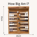 Thumbnail 1 de Jaques of London Roll Up Travel Backgammon set 🎲