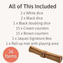 Thumbnail 2 de Jaques of London Roll Up Travel Backgammon set 🎲