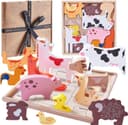 Thumbnail principal de Jaques of London Wooden Farm Animals puzzle for 1-year-olds 🧸