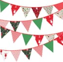 Thumbnail principal de jijAcraft 12M Fabric Christmas Bunting 42pcs garland 🎄