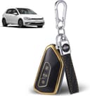 Thumbnail principal de JIZZU Car Key Cover VW Gold 3-button TPU case 🔑