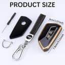Thumbnail 1 de JIZZU Car Key Cover VW Gold 3-button TPU case 🔑