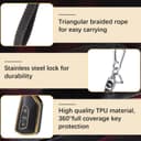 Thumbnail 2 de JIZZU Car Key Cover VW Gold 3-button TPU case 🔑