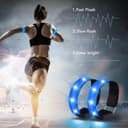 Thumbnail 1 de JIZZU LED Reflective Safety Armband 1 USB Rechargeable 🎽
