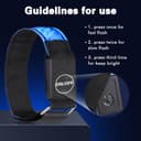 Thumbnail 2 de JIZZU LED Reflective Safety Armband 1 USB Rechargeable 🎽