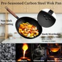 Thumbnail 4 de Jobin 33 cm Non-stick Carbon Steel Wok for 4–6 people 🍳