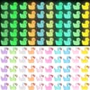 Thumbnail principal de JOLCEEY Mini Ducks 120pcs glow-in-the-dark toys 🐥