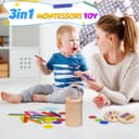 Thumbnail 5 de Joozmui Montessori Wooden 3‑in‑1 Toy for 1–3 Years 🧸