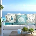 Thumbnail 3 de Joymaison Summer Blue Nautical Cushion Covers 45 x 45 cm pack of 4 🛋️