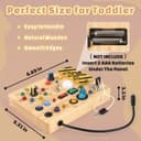 Thumbnail 4 de Joyreal Montessori Busy Board 19 LED Activity Toy 📷