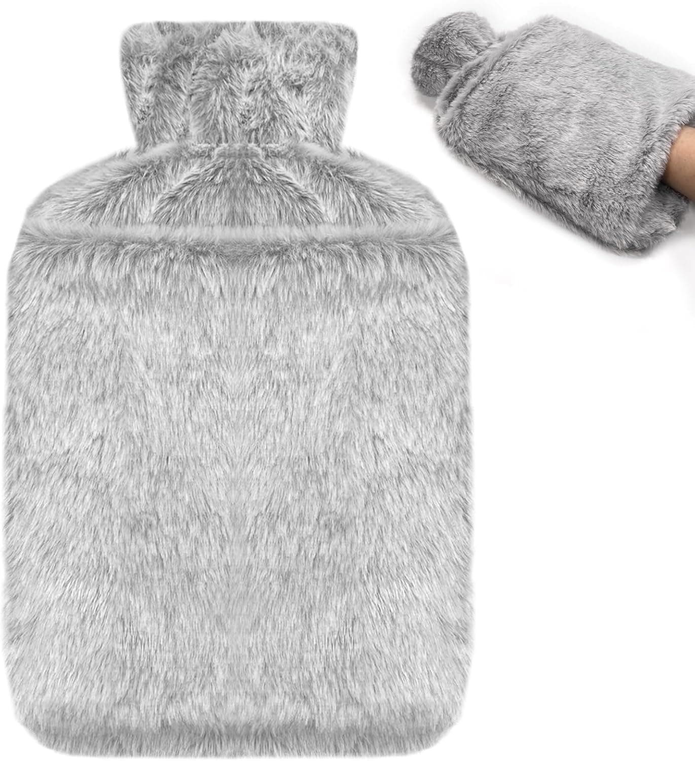 Jsdoin Hot Water Bottle 2L with Faux Fur Cover 🔥
