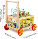 Thumbnail 6 de KABENFIS Wooden Activity Cube with wheels 🚂