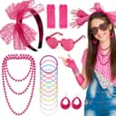 Thumbnail principal de Kareeran 80s Fancy Dress neon 90s accessories 🎭