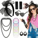 Thumbnail 1 de Kareeran 80s Fancy Dress neon 90s accessories 🎭