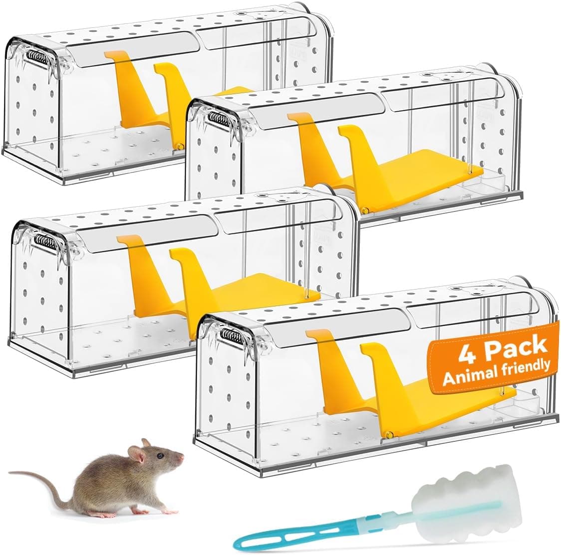 KENNEAS Humane Mouse Traps 4-pack 🐭