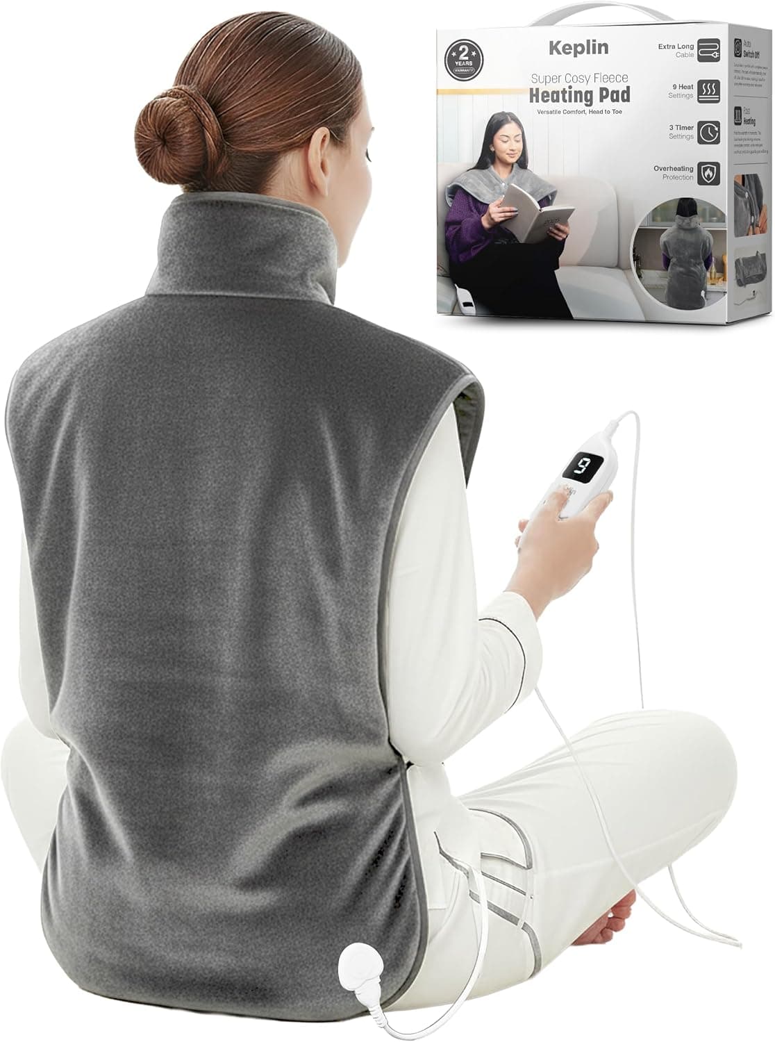 Keplin Electric Heating Pad 60x100cm — 9 settings 🌡️