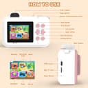 Thumbnail 6 de Kids Camera Instant Print 1080P dual-lens camera 📷