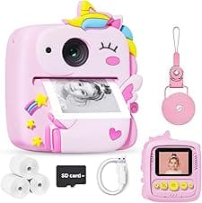 Kids Instant Print Camera 1080P for Ages 3–9 📷