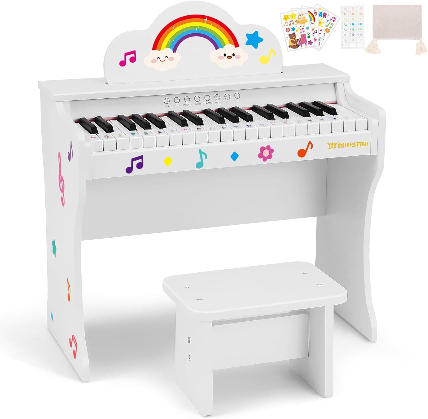 Kids Piano Keyboard 37 Keys Wood Digital Piano for Kids 🎹