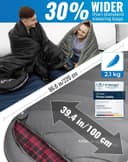 Thumbnail 1 de KingCamp XXL Sleeping Bag for Adults 3-4 Season 🛏️