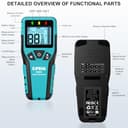 Thumbnail 6 de Kiprim Pinless Damp Meter 4-mode moisture meter 📷