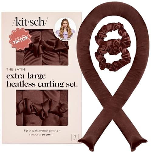 Kitsch Satin XL Jumbo Heatless Curling Set — Heatless curler 🍷