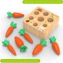 Thumbnail 3 de KMTJT Montessori Carrot Harvest Shape Sorter for 12 Months 🧸