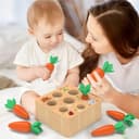 Thumbnail 6 de KMTJT Montessori Carrot Harvest Shape Sorter for 12 Months 🧸