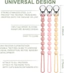 Thumbnail 5 de Kowlone Dummy Clip silicone soother chain 1-piece 🍼