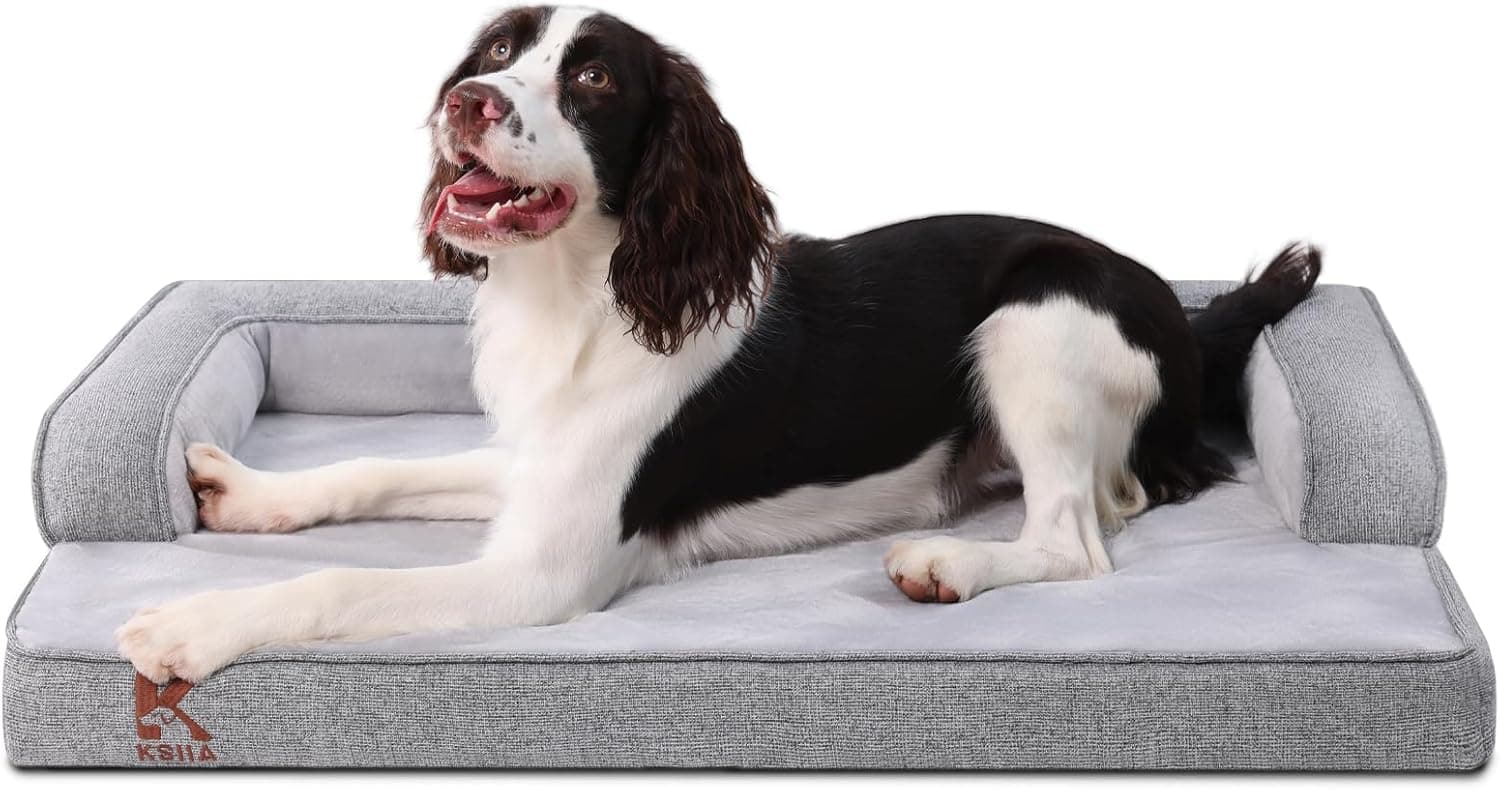 KSIIA Large Orthopedic Dog Bed 88x55x15cm 🐶