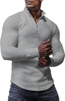 Thumbnail 5 de KUYIGO Polo Zipper Slim Fit Long Sleeve Shirt 👕