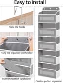 Thumbnail 3 de KYEVIS Over The Door Organizer 5-shelf with 10 pockets 🧸