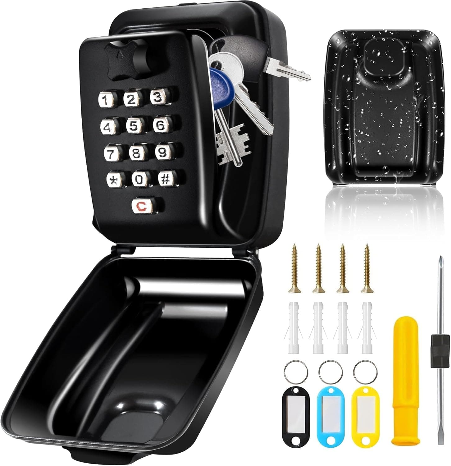 Laihur Key Safe Wall Mounted 12-digit combination key box 🔐