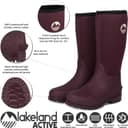 Thumbnail 1 de Lakeland Active Women's Rydal Neoprene Insulated Rubber Mucker & Yard Wellington Boots Warm Lined Fully Knee High Waterproof Wellies in Black, Moss Green, Navy Blue & Plum
Lakeland Active Women's Rydal Neoprene Insulated…