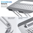 Thumbnail 6 de Laptop Stand 360° Swivel, Adjustable for 10–16" 💻